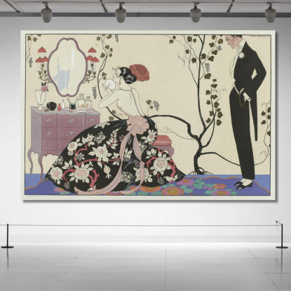 Il Gran Décolleté George Barbier gbb105 quadro stampato su tela