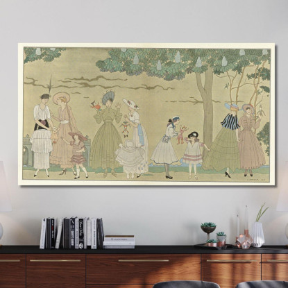 Il Gioco Delle Marionette George Barbier gbb108 quadro stampato su tela