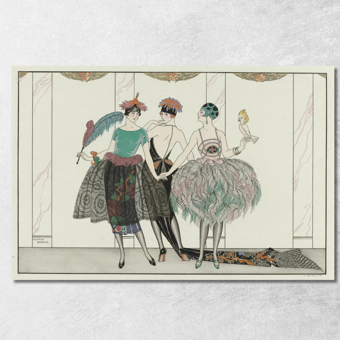 I Bellissimi Selvaggi George Barbier gbb117 quadro stampato su tela I Bellissimi Selvaggi George Barbier gbb117 quadro stampato su tela