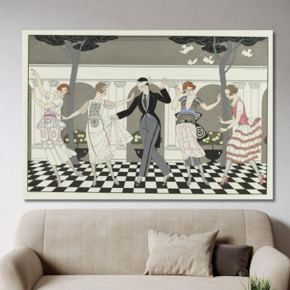 L'Amore È Cieco George Barbier gbb125 quadro stampato su tela