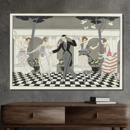 L'Amore È Cieco George Barbier gbb125 quadro stampato su tela