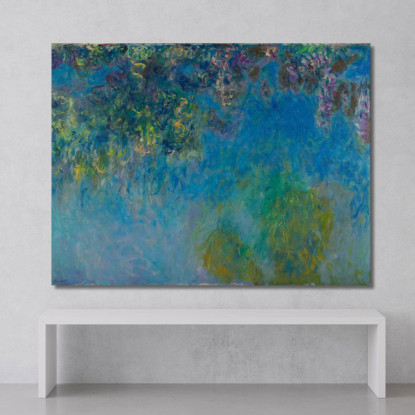 Glicine Claude Monet mnt375 quadro stampato su tela