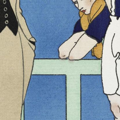 Abito Sartoriale Rugby Redfern Della Gazette Du Bon Ton N. 4 Pl. 39 George Barbier gbb151 quadro stampato su tela