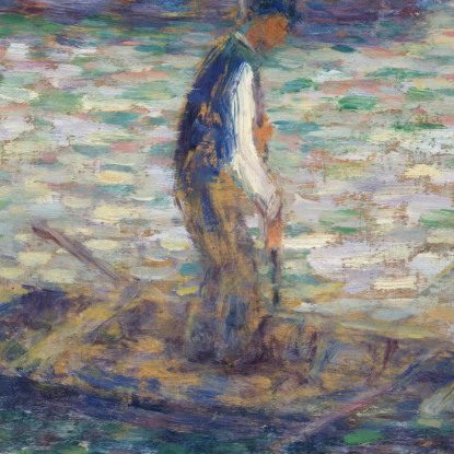 Un Pescatore Georges Seurat gsr1 quadro stampato su tela