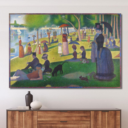 Una Domenica Alla Grande Jatte Georges Seurat gsr5 quadro stampato su tela