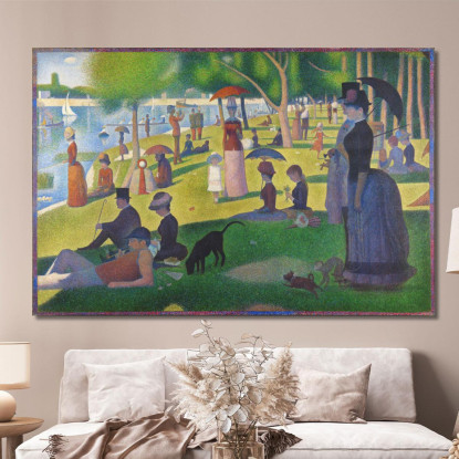 Una Domenica Alla Grande Jatte Georges Seurat gsr5 quadro stampato su tela