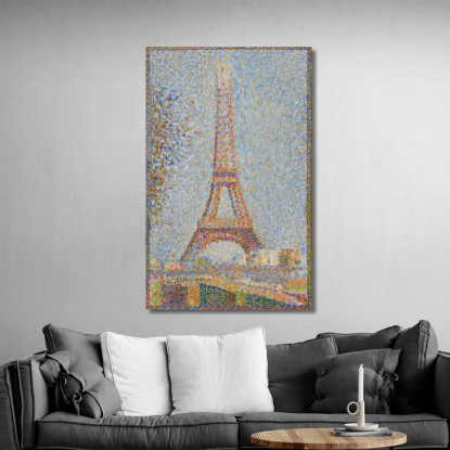 Torre Eiffel Georges Seurat gsr13 quadro stampato su tela