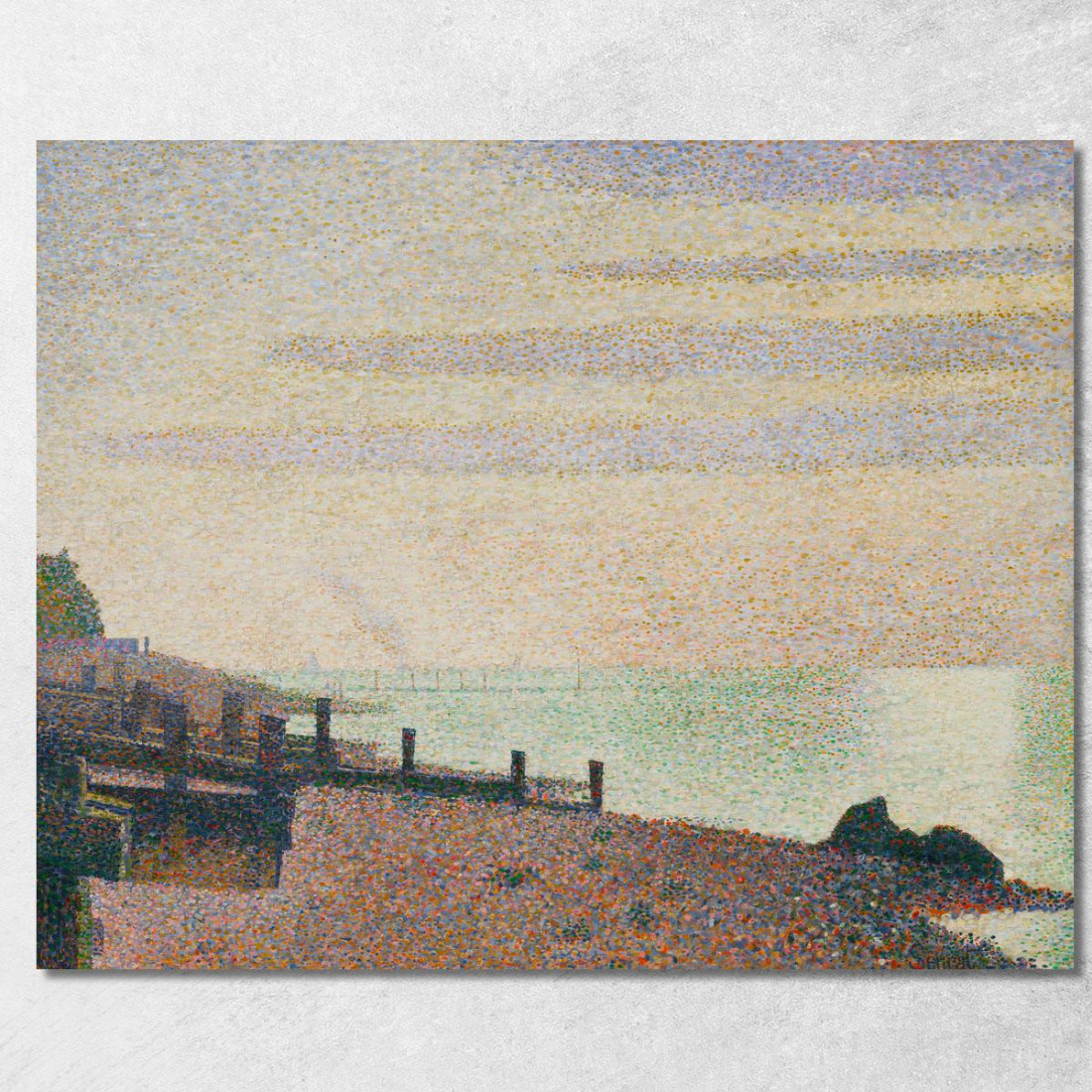 Serata Honfleur Georges Seurat gsr15 quadro stampato su tela