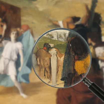 Alessandro E Bucefalo 1861 Edgar Degas edg3 quadro stampato su tela