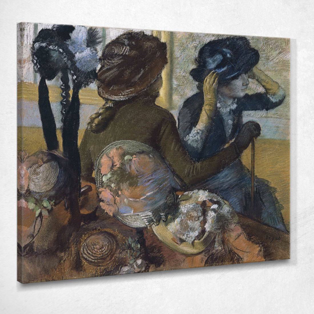 Dalla Modista 1882 Edgar Degas edg20 quadro stampato su tela Dalla Modista 1882 Edgar Degas edg20 quadro stampato su tela