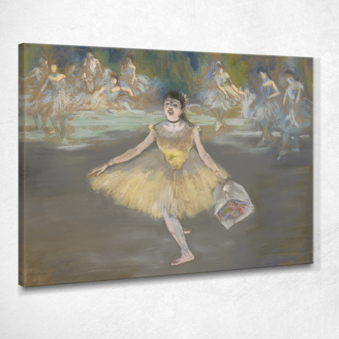 Ballerina Con Un Mazzo Di Fiori Edgar Degas edg23 quadro stampato su tela Ballerina Con Un Mazzo Di Fiori Edgar Degas edg23 quadro stampato su tela