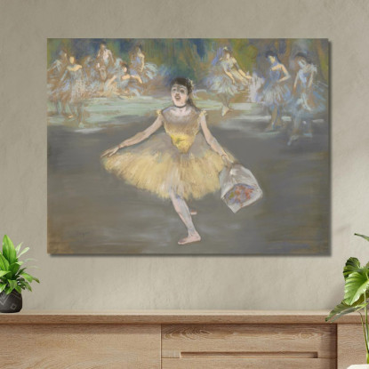 Ballerina Con Un Mazzo Di Fiori Edgar Degas edg23 quadro stampato su tela