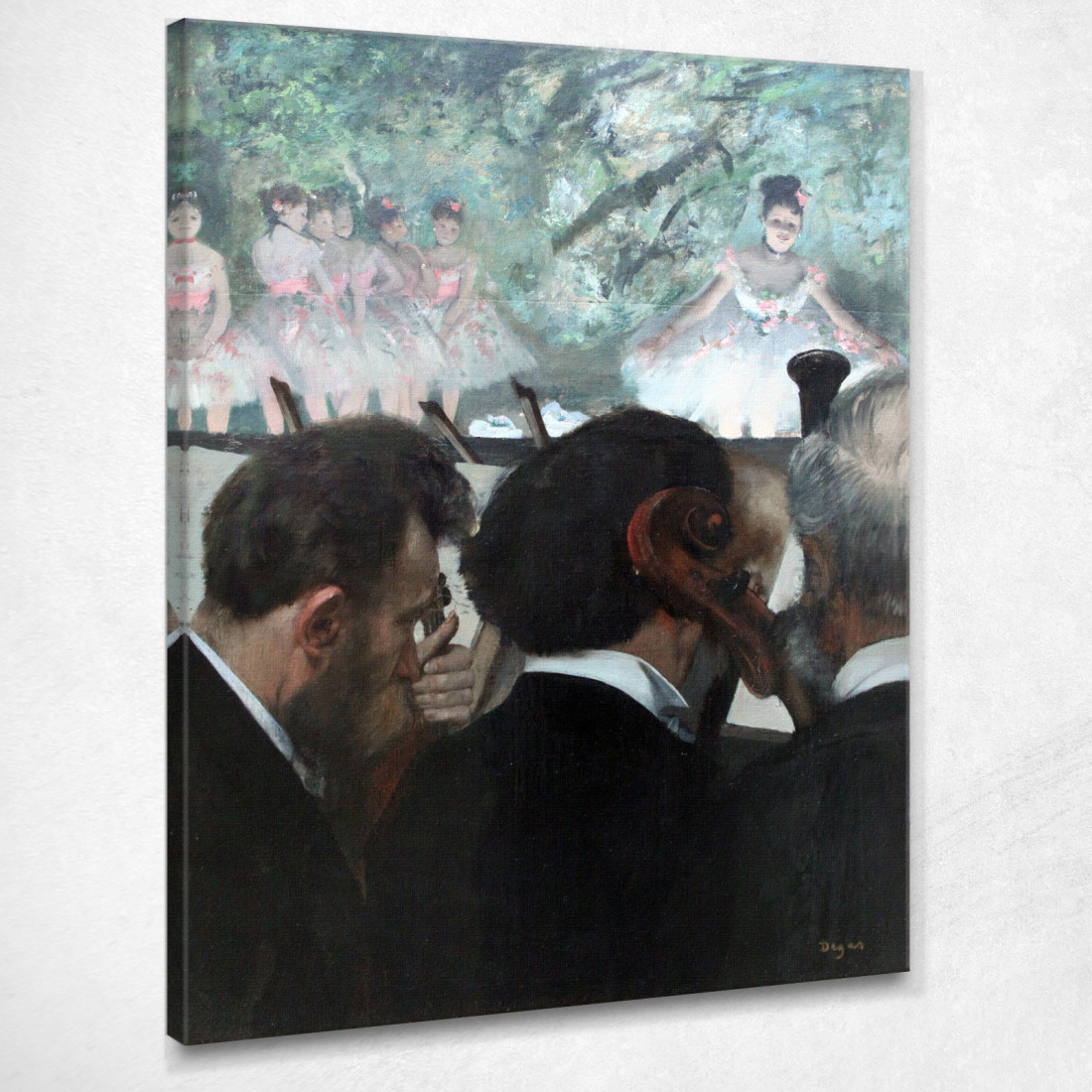 Musicisti Dell'Orchestra 1872 Edgar Degas edg29 quadro stampato su tela Musicisti Dell'Orchestra 1872 Edgar Degas edg29 quadro stampato su tela