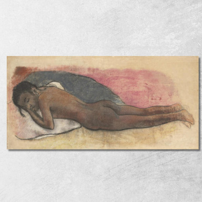 Retto Nudo Sdraiato Paul Gauguin pgg85 quadro stampato su tela