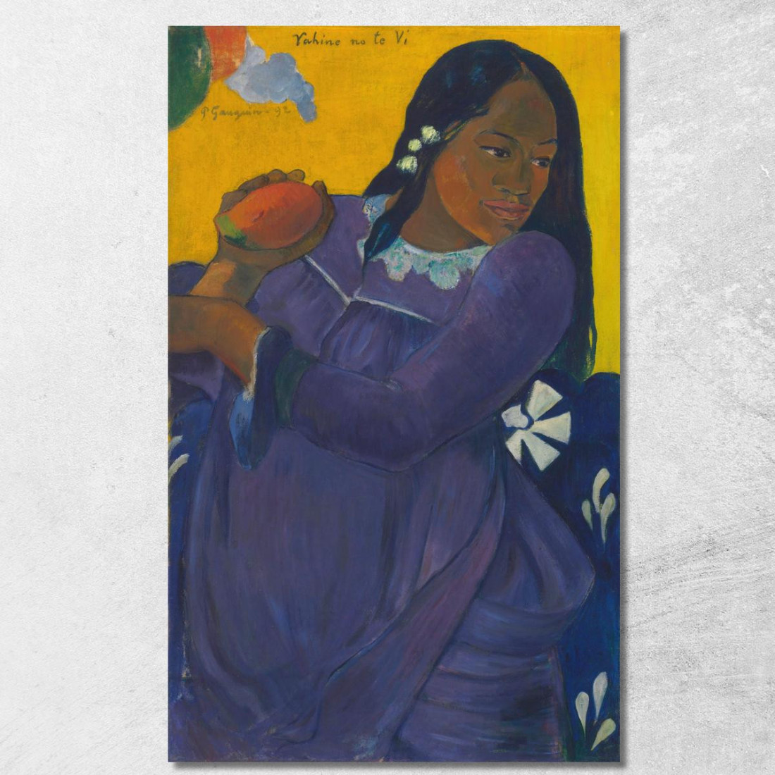 Donna Con Mango Paul Gauguin pgg164 quadro stampato su tela