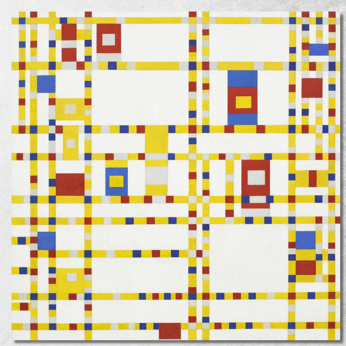 Boogie-Woogie Di Broadway Piet Mondrian pmn1 quadro stampato su tela