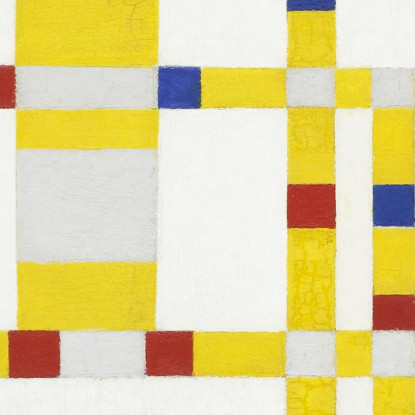 Boogie-Woogie Di Broadway Piet Mondrian pmn1 quadro stampato su tela