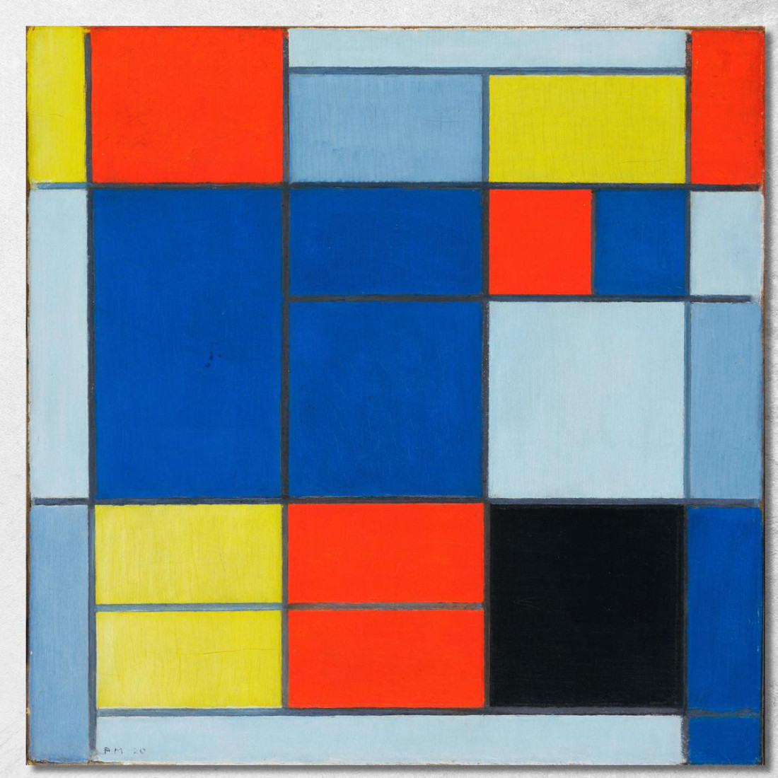 Composizione C Piet Mondrian pmn5 quadro stampato su tela