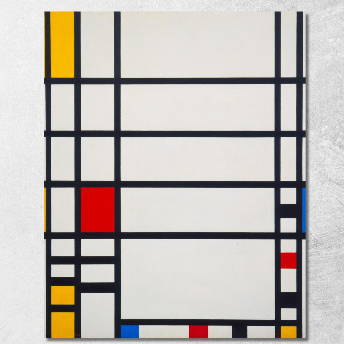 Trafalgar Square1943 Piet Mondrian pmn14 quadro stampato su tela