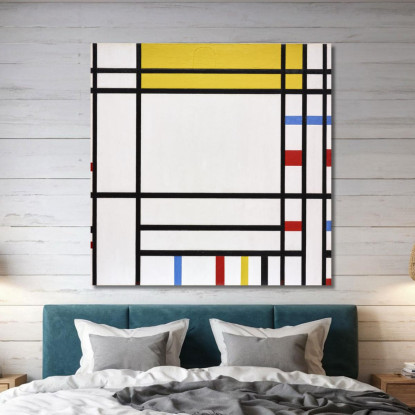 Piazza Della Concordia Piet Mondrian pmn45 quadro stampato su tela