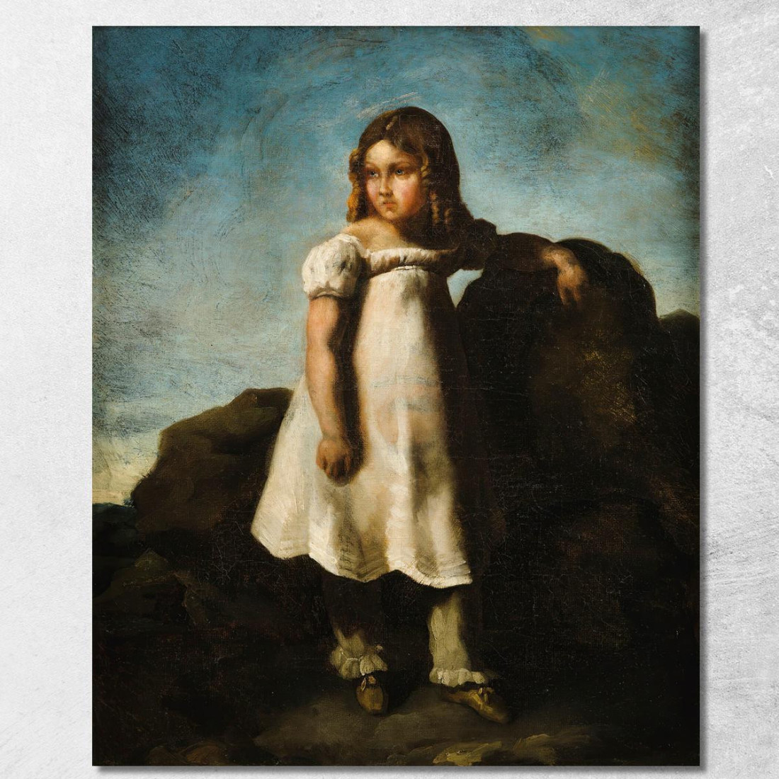 Elisabeth Dedreux Da Bambina In Campagna Théodore Géricault tgr12 quadro stampato su tela