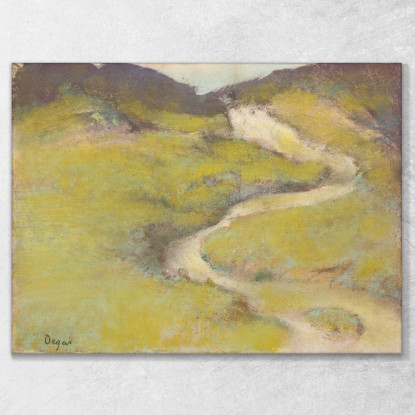 Percorso In Un Campo 1890 Edgar Degas edg64 quadro stampato su tela