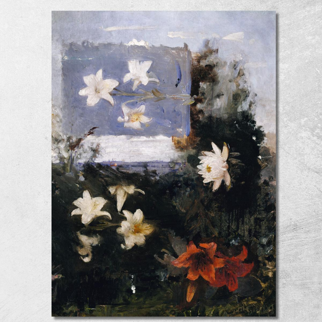 Studi Sui Fiori Abbott Handerson Thayer aht7 quadro stampato su tela Studi Sui Fiori Abbott Handerson Thayer aht7 quadro stampato su tela