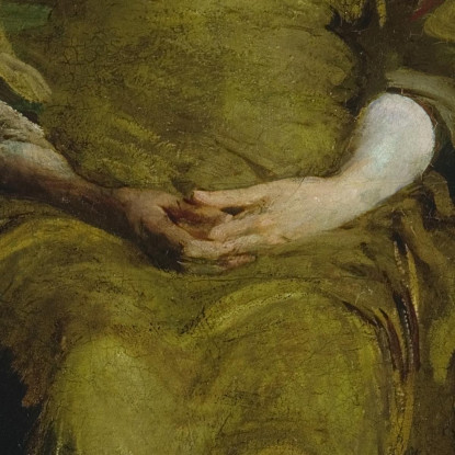 Vergine In Trono Abbott Handerson Thayer aht26 quadro stampato su tela