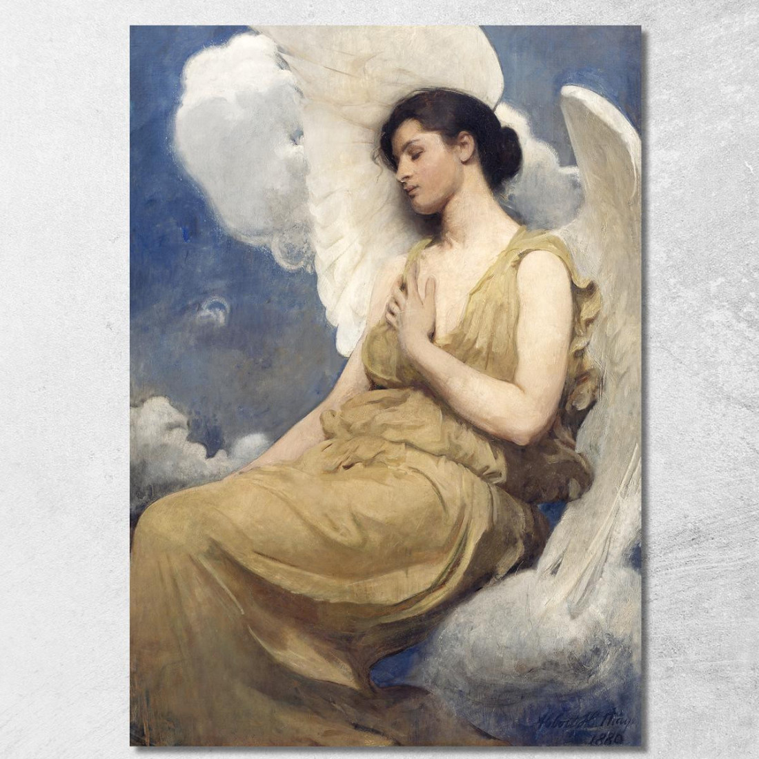 Figura Alata Abbott Handerson Thayer aht27 quadro stampato su tela Figura Alata Abbott Handerson Thayer aht27 quadro stampato su tela