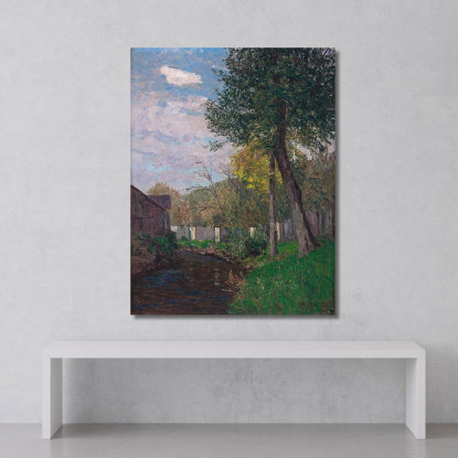 Letto Del Ruscello In Autunno Alfred Zoff azf19 quadro stampato su tela
