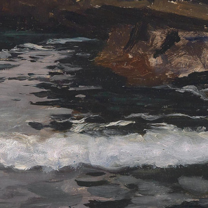Felsküste Bei Capo Lungo Alfred Zoff azf36 quadro stampato su tela
