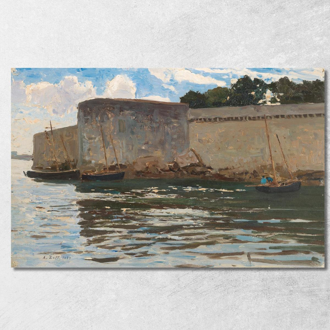Ritorno A Casa Dei Pescatori Di Concarneau Alfred Zoff azf43 quadro stampato su tela Ritorno A Casa Dei Pescatori Di Concarneau Alfred Zoff azf43 quadro stampato su tela