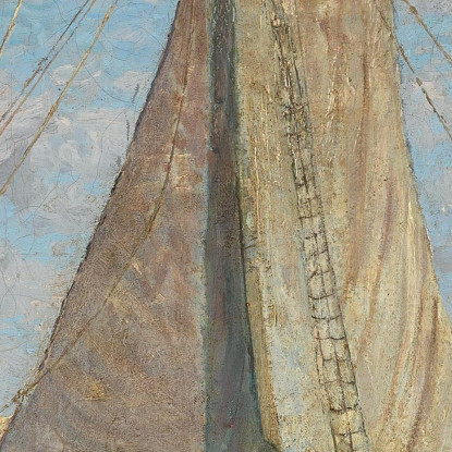 Navi Nel Porto Di Chioggia Alfred Zoff azf59 quadro stampato su tela