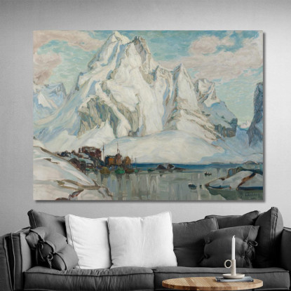 Dopo Il Massacro. Studio Dalla Norvegia Settentrionale Anna Boberg abb5 quadro stampato su tela