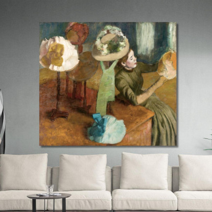 Il Negozio Di Modisteria Edgar Degas edg79 quadro stampato su tela