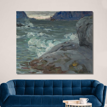 Spiaggia. Studio Dal Nord Della Norvegia Anna Boberg abb10 quadro stampato su tela