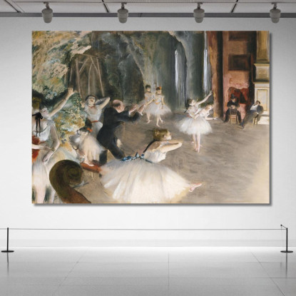 La Prova Sul Palco 1874 Edgar Degas edg81 quadro stampato su tela