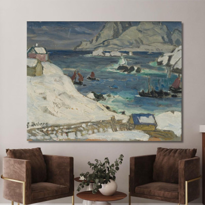 Correre Prima Della Tempesta. Studio Dalla Norvegia Settentrionale Anna Boberg abb32 quadro stampato su tela