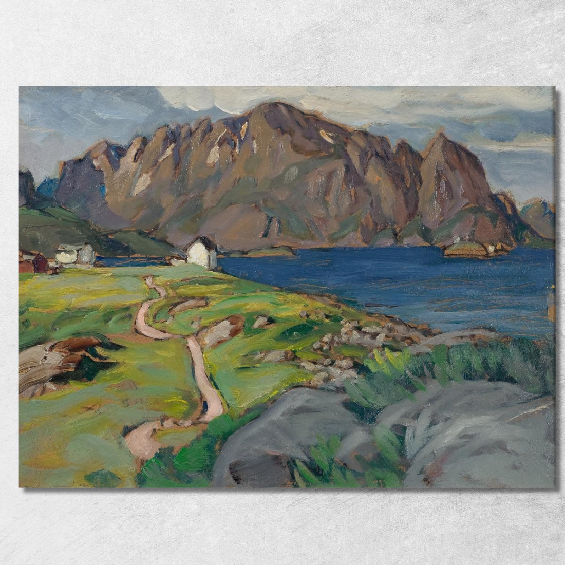 Negozio Estivo Molla. Studio Dalle Lofoten Anna Boberg abb41 quadro stampato su tela Negozio Estivo Molla. Studio Dalle Lofoten Anna Boberg abb41 quadro stampato su tela