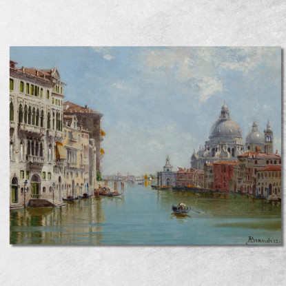 A Gondola Near Santa Maria Della Salute Antonietta Brandeis abn1 quadro stampato su tela