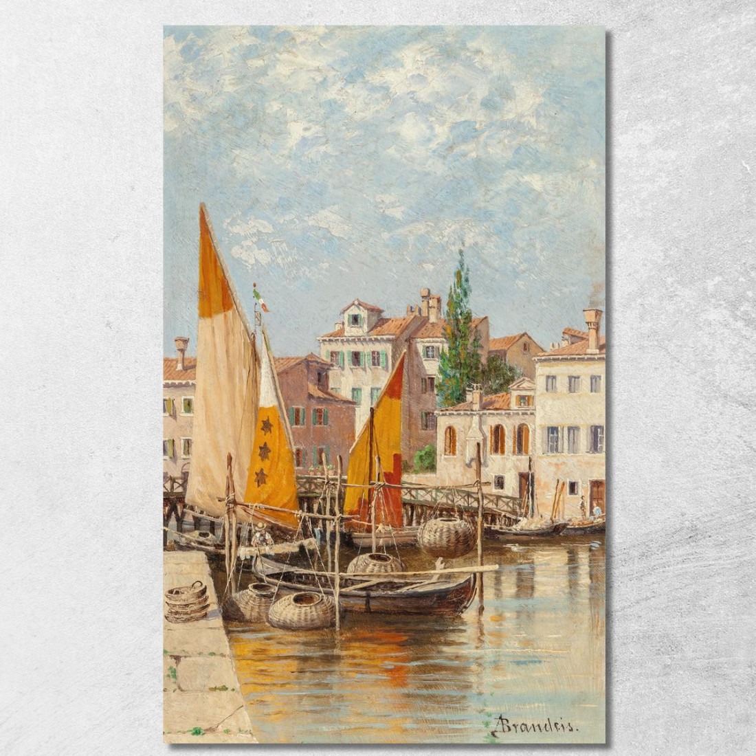 Una Vista Di Venezia Antonietta Brandeis abn6 quadro stampato su tela Una Vista Di Venezia Antonietta Brandeis abn6 quadro stampato su tela