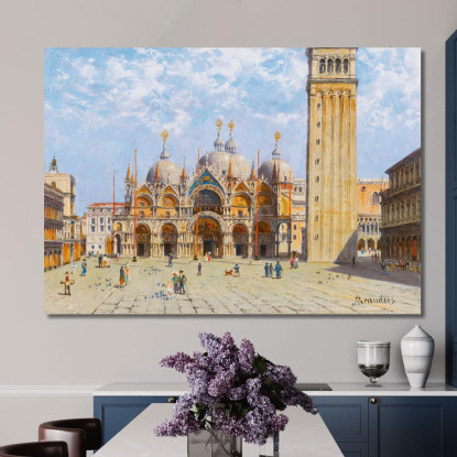 Basilica Di San Marco Antonietta Brandeis abn8 quadro stampato su tela