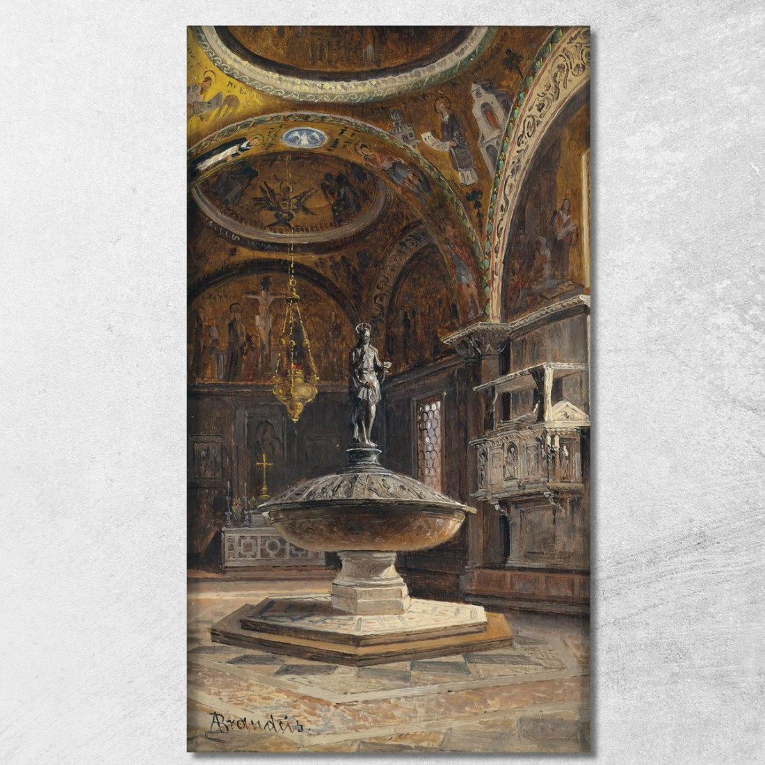 Battistero Di San Marco Antonietta Brandeis abn9 quadro stampato su tela Battistero Di San Marco Antonietta Brandeis abn9 quadro stampato su tela