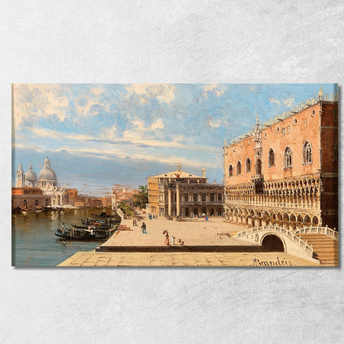 Il Palazzo Ducale Venezia Antonietta Brandeis abn19 quadro stampato su tela Il Palazzo Ducale Venezia Antonietta Brandeis abn19 quadro stampato su tela