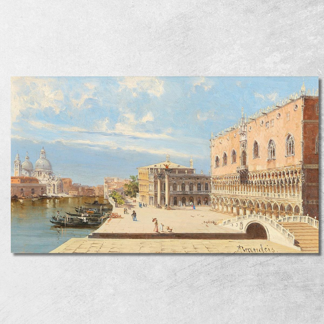 Palazzo Ducale Antonietta Brandeis abn25 quadro stampato su tela Palazzo Ducale Antonietta Brandeis abn25 quadro stampato su tela