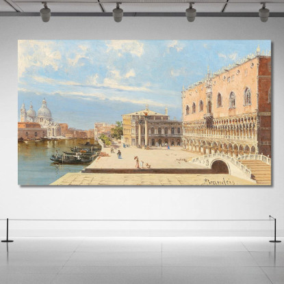 Palazzo Ducale Antonietta Brandeis abn25 quadro stampato su tela