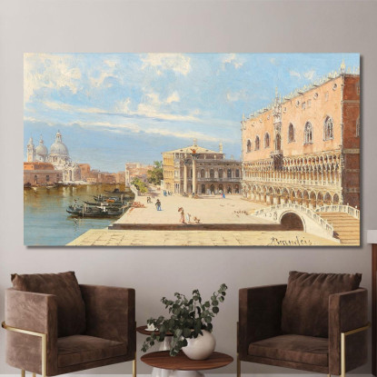 Palazzo Ducale Antonietta Brandeis abn25 quadro stampato su tela