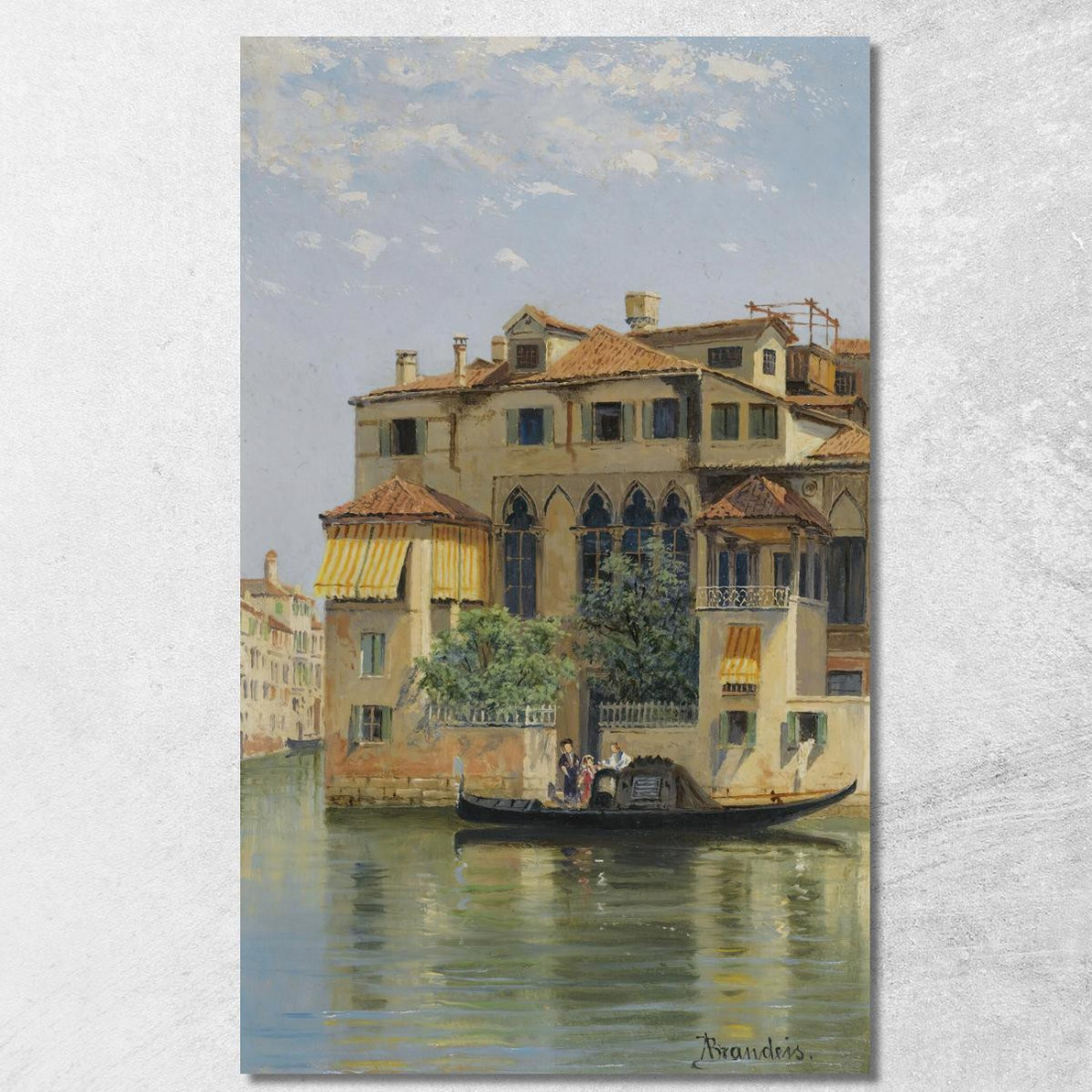 Palazzo Falier Venezia Antonietta Brandeis abn26 quadro stampato su tela Palazzo Falier Venezia Antonietta Brandeis abn26 quadro stampato su tela