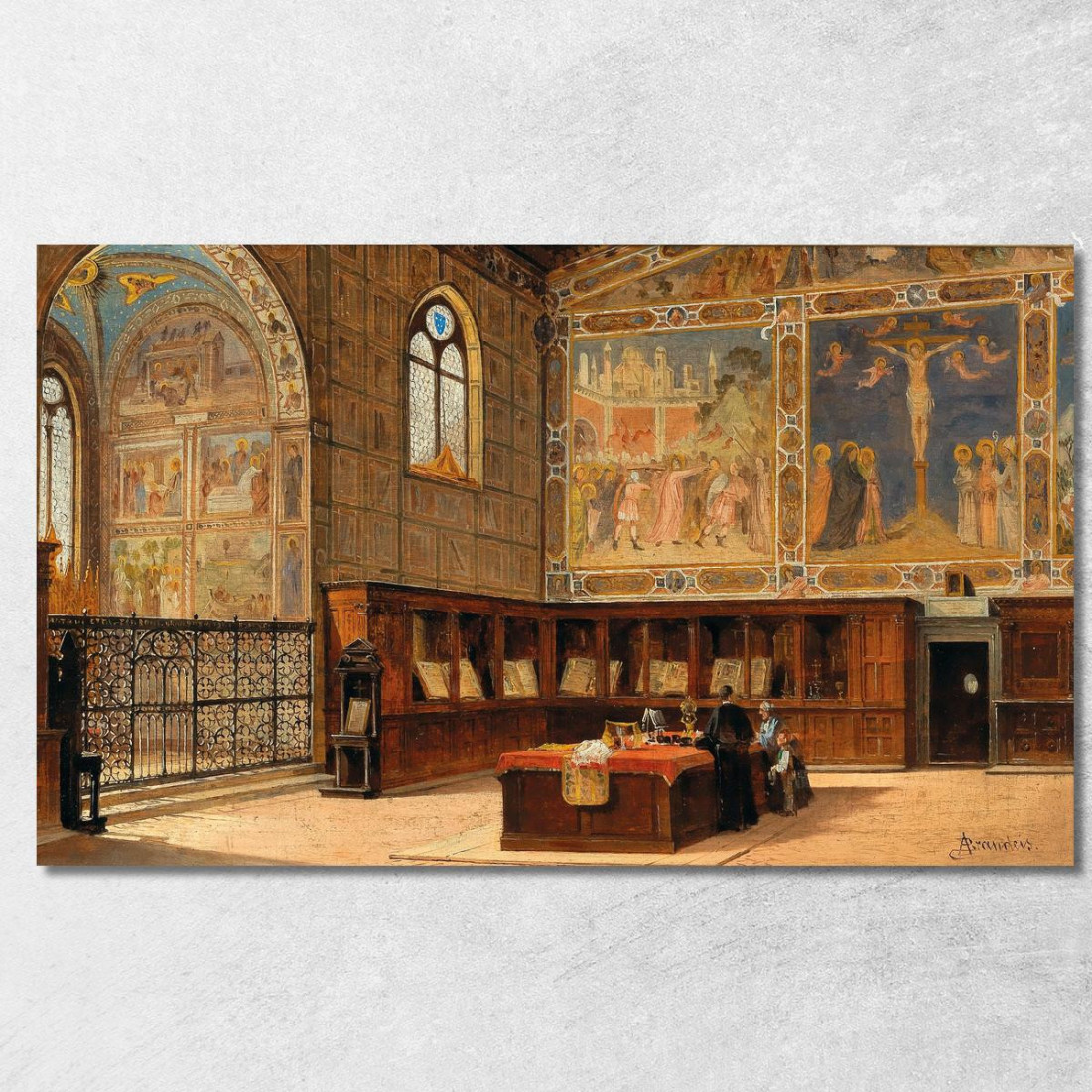 Sacristia Di S. Croce Firenze Antonietta Brandeis abn32 quadro stampato su tela