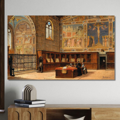 Sacristia Di S. Croce Firenze Antonietta Brandeis abn32 quadro stampato su tela